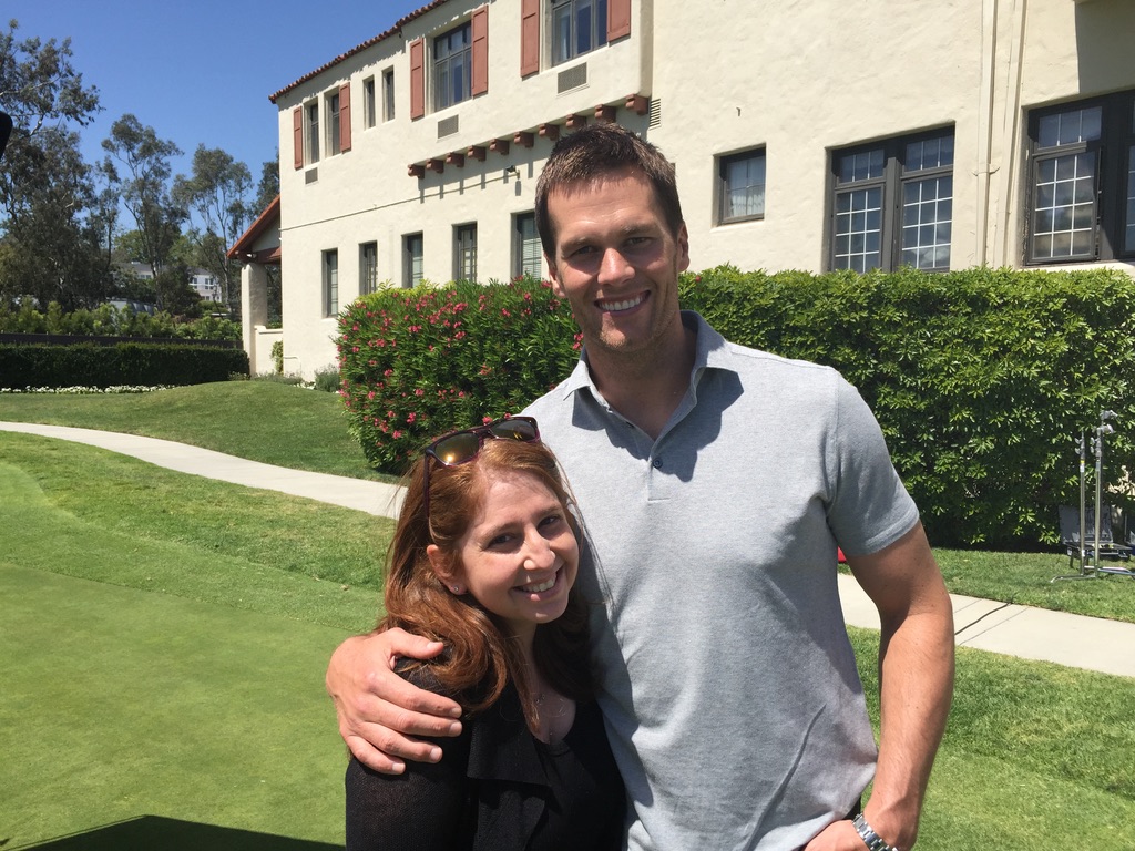 Haley Geffen with Tom Brady