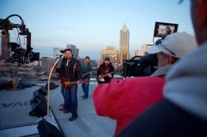 Big & Rich on a rooftop