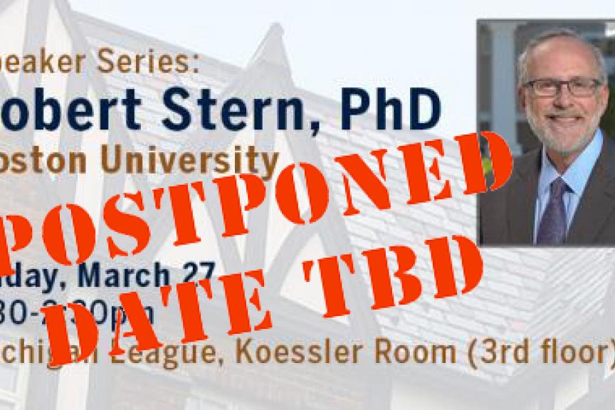 Robert Stern postponed