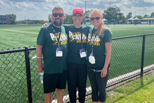Leah Ketcheson, Andy Pitchford, and Janet Hauck at the Unified Cup